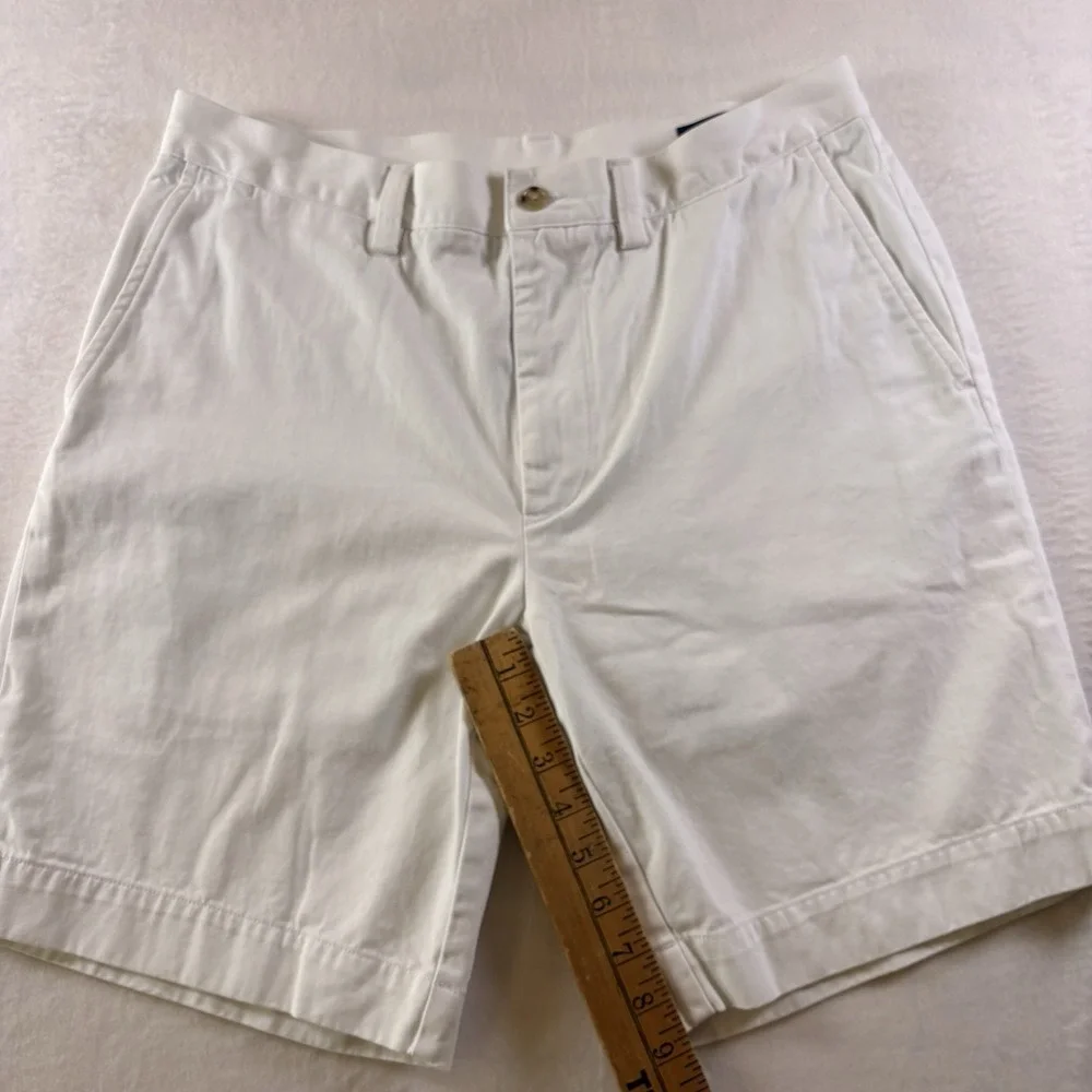 Polo Ralph Lauren Shorts Mens 33 White Chino Classic Fit Flat Front 9
